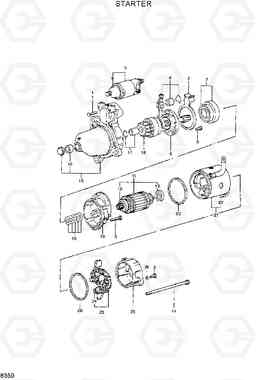 8350 STARTER R290LC-3H, Hyundai