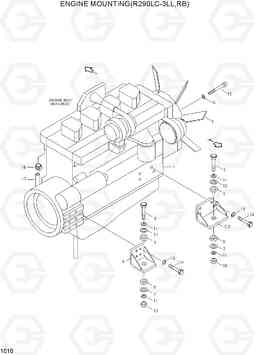 1010 ENGINE MOUNTING(R290LC-3LL,RB) R290LC-3_LL/RB, Hyundai