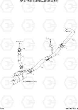 1040 AIR INTAKE SYSTEM(-#0569,LL,RBRB) R290LC-3_LL/RB, Hyundai