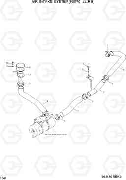 1041 AIR INTAKE SYSTEM(#0570-,LL,RBRB) R290LC-3_LL/RB, Hyundai