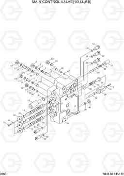 2090 MAIN CONTROL VALVE(1/3,LL,RB) R290LC-3_LL/RB, Hyundai