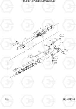 2170 BUCKET CYLINDER(R290LC-3RB) R290LC-3_LL/RB, Hyundai