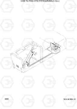 2400 CAB TILTING HYD PIPING(R290LC-3LL) R290LC-3_LL/RB, Hyundai