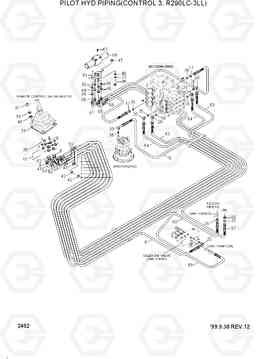 2452 PILOT HYD PIPING(CONTROL 3, R290LC-3LL) R290LC-3_LL/RB, Hyundai