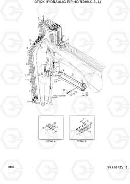 2480 STICK HYD PIPING(R290LC-3LL) R290LC-3_LL/RB, Hyundai