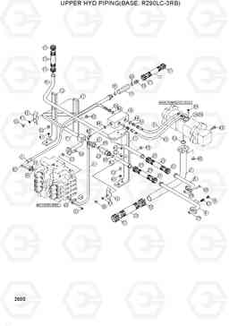 2600 UPPER HYD PIPING(BASE, R290LC-3RB) R290LC-3_LL/RB, Hyundai