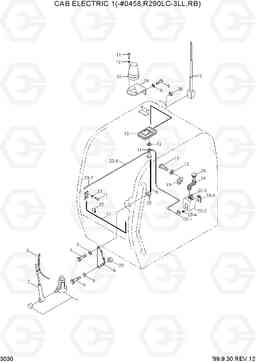 3030 CAB ELECTRIC 1(-#0458,R290LC-3LL,RB) R290LC-3_LL/RB, Hyundai