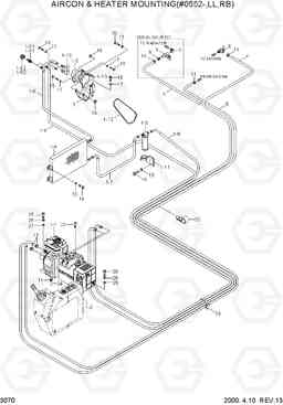 3070 AIRCON & HEATER MOUNTING(#0552L) R290LC-3_LL/RB, Hyundai