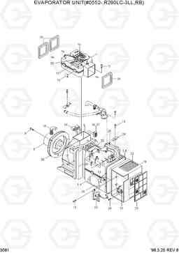 3081 EVAPORATOR UNIT(#0552-,R290LC-L) R290LC-3_LL/RB, Hyundai