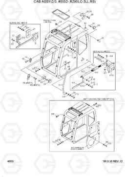 4055 CAB ASSY(2/3,#0552-,R290LC-3LL,RB) R290LC-3_LL/RB, Hyundai