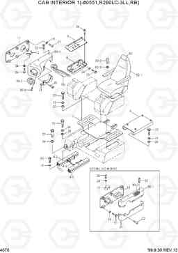 4070 CAB INTERIOR 1(-#0551,R290LC-3LL,RB) R290LC-3_LL/RB, Hyundai