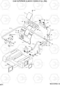 4071 CAB INTERIOR 2(-#0551,R290LC-3LL,RB) R290LC-3_LL/RB, Hyundai