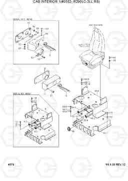 4076 CAB INTERIOR 1(#0552-,R290LC-3LL,RB) R290LC-3_LL/RB, Hyundai