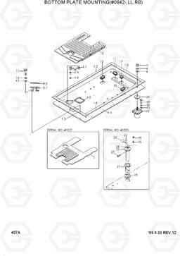 407A BOTTOM PLATE MTG(#0642-,LL,RB) R290LC-3_LL/RB, Hyundai