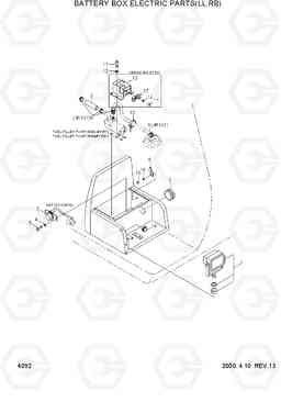 4092 BATTERY BOX ELECTRIC PARTS(LL,RB) R290LC-3_LL/RB, Hyundai