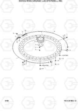 4100 SWING RING GREASE LUB SYSTEM(LL,RB) R290LC-3_LL/RB, Hyundai