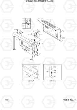 4430 COWLING 3(R290LC-3LL,RB) R290LC-3_LL/RB, Hyundai