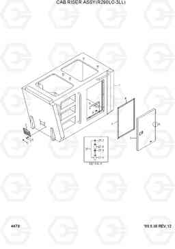 4470 CAB RISER ASSY(R290LC-3LL) R290LC-3_LL/RB, Hyundai