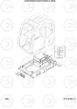 4600 CAB RISER ASSY(R290LC-3RB) R290LC-3_LL/RB, Hyundai