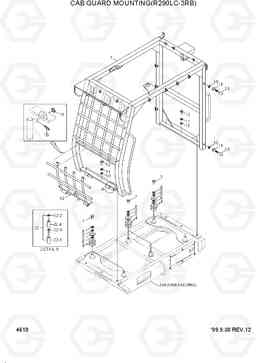 4610 CAB GUARD MOUNTING(R290LC-3RB) R290LC-3_LL/RB, Hyundai
