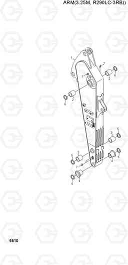 6610 ARM(3.25M, R290LC-3RB) R290LC-3_LL/RB, Hyundai