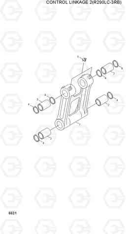 6621 CONTROL LINKAGE 2(R290LC-3RB) R290LC-3_LL/RB, Hyundai