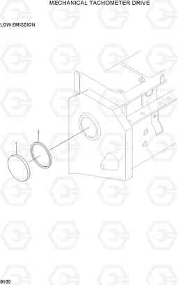 8160 MECHANICAL TACHOMETER DRIVE R290LC-3_LL/RB, Hyundai