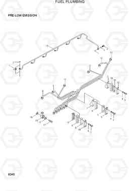 8240 FUEL PLUMBING R290LC-3_LL/RB, Hyundai