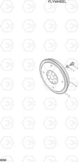 8260 FLYWHEEL R290LC-3_LL/RB, Hyundai