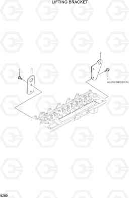 8280 LIFTING BRACKET R290LC-3_LL/RB, Hyundai