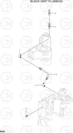 8460 BLOCK VENT PLUMBING R290LC-3_LL/RB, Hyundai