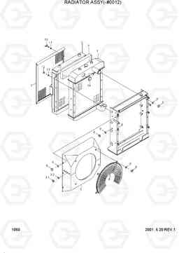 1060 RADIATOR ASSY(-#0012) R290LC-7, Hyundai