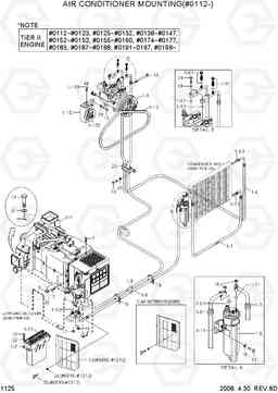 1125 AIR CONDITIONER MOUNTING(#0112-) R290LC-7, Hyundai