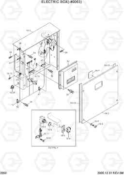 2050 ELECTRIC BOX(-#0063) R290LC-7, Hyundai