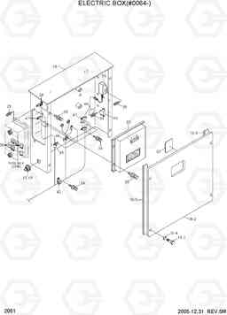 2051 ELECTRIC BOX(#0064-) R290LC-7, Hyundai