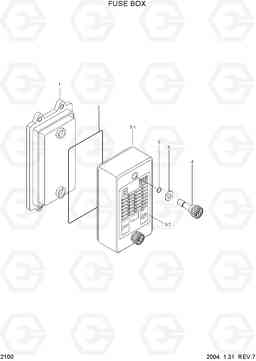 2100 FUSE BOX R290LC-7, Hyundai