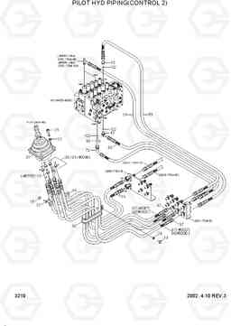 3210 PILOT HYD PIPING(CONTROL 2) R290LC-7, Hyundai