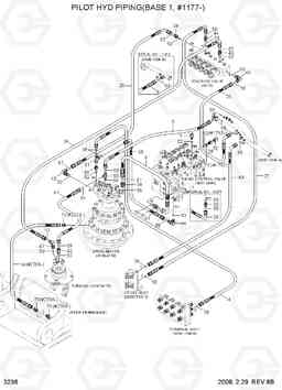 3236 PILOT HYD PIPING(BASE 1, #1177-) R290LC-7, Hyundai