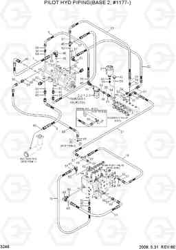 3246 PILOT HYD PIPING(BASE 2, #1177-) R290LC-7, Hyundai