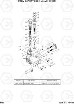 3430 BOOM SAFETY LOCK VALVE(-#0069) R290LC-7, Hyundai