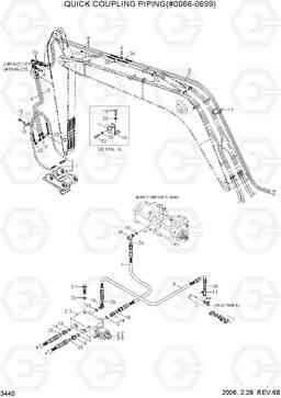 3440 QUICK CLAMP PIPING(#0066-0699) R290LC-7, Hyundai