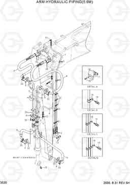 3535 ARM HYDRAULIC PIPING(5.6M) R290LC-7, Hyundai