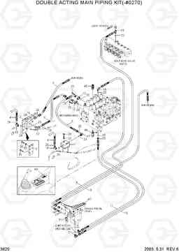 3620 DOUBLE ACTING MAIN PIPING KIT(-#0270) R290LC-7, Hyundai