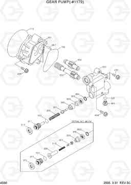 4030 GEAR PUMP(-#1179) R290LC-7, Hyundai