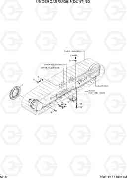 5010 UNDERCARRIAGE MOUNTING R290LC-7, Hyundai