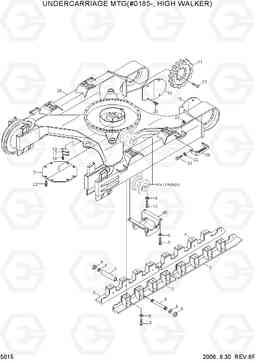 5015 UNDERCARRIAGE MTG(#0185-, HIGH WALKER) R290LC-7, Hyundai