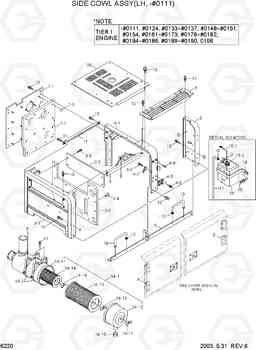 6220 SIDE COWL ASSY(LH, -#0111) R290LC-7, Hyundai