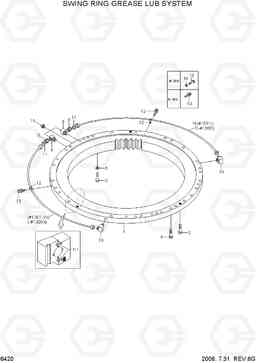 6420 SWING RING GREASE LUB SYSTEM R290LC-7, Hyundai