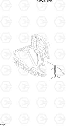 9020 DATAPLATE(-#0111) R290LC-7, Hyundai