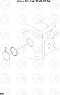 9150 MECHANICAL TACHOMETER DRIVE(-#0111) R290LC-7, Hyundai